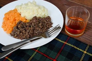 Burns night, english in scotland